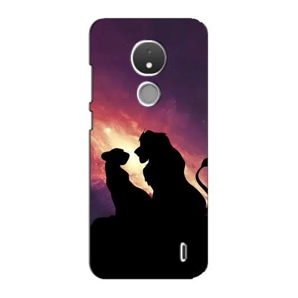 Чехол с принтом «Силуэт Симба и Налу» для Nokia C21