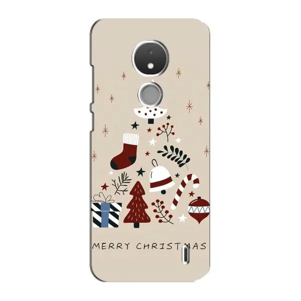 Чехол с принтом «Merry Christmas» для Nokia C21