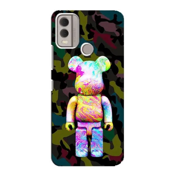 Чехол с принтом «Яркий Bearbrick» для Nokia C22
