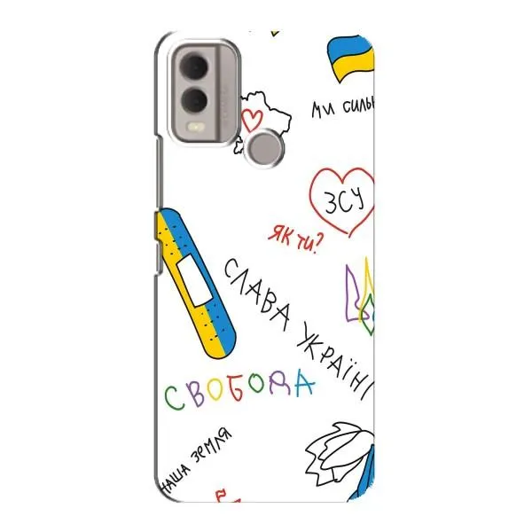 Чехол с принтом «Стикер» для Nokia C22