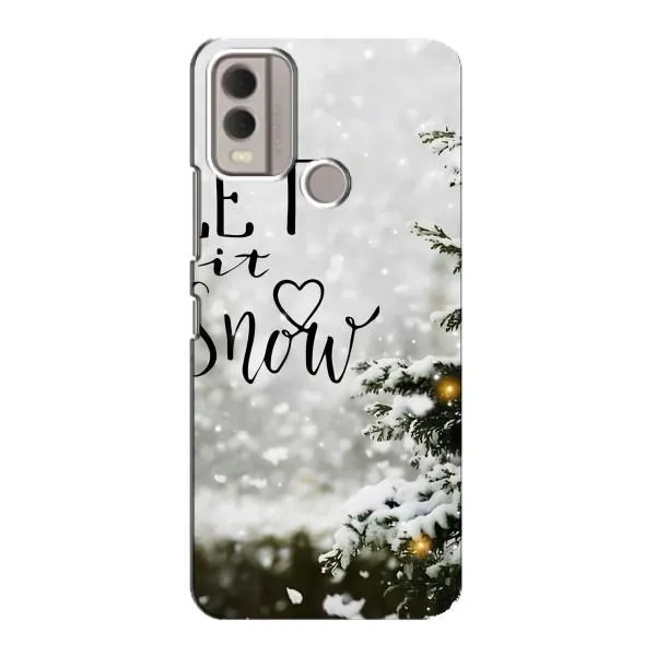 Чохол з принтом «Let it snow» для Nokia C22