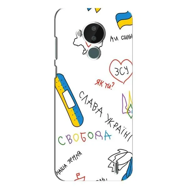 Чехол с принтом «Стикер» для Nokia C30