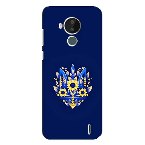 Чехол с принтом «Цветочный Герб» для Nokia C30