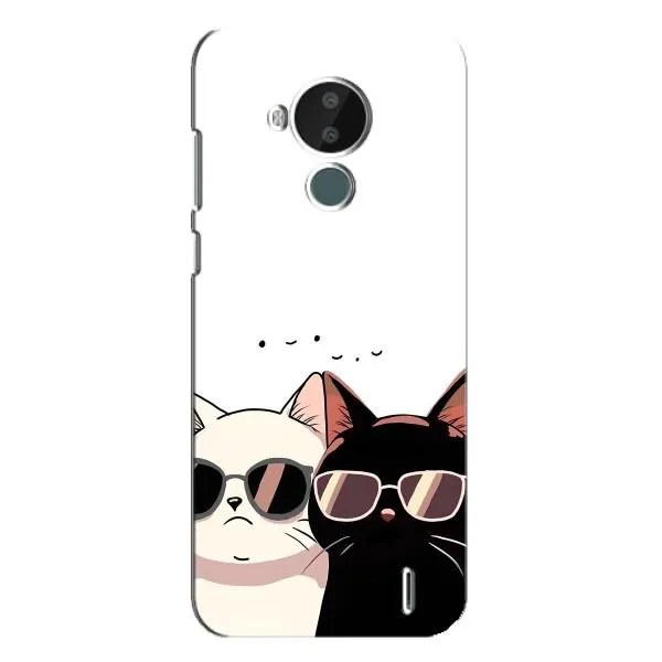 Чехол с принтом «Коты в очках» для Nokia C30