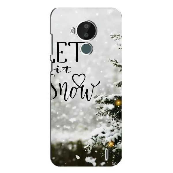 Чехол с принтом «Let it snow» для Nokia C30 Чехол с принтом «Let it snow» для Nokia C30