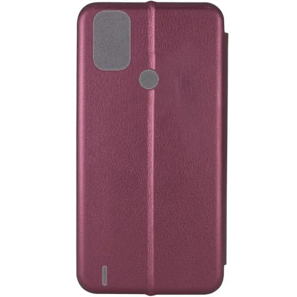 Кожаный чехол-книжка Classy для Nokia C31 — Бордовый — фото 3