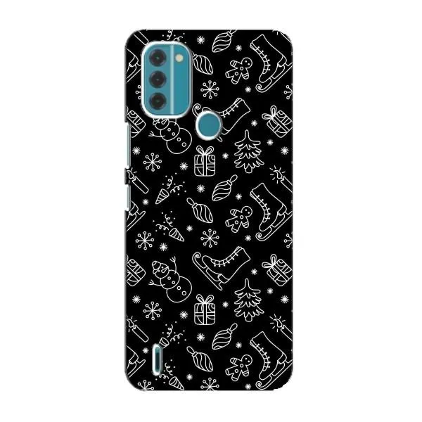 Чохол з принтом «Новорічний фон» для Nokia C31