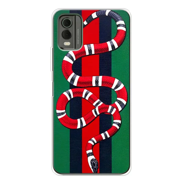 Чохол з принтом «Gucci змія» для Nokia C32
