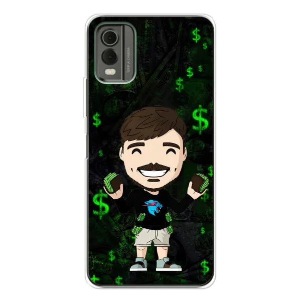 Чохол з принтом «Блогер Beast» для Nokia C32