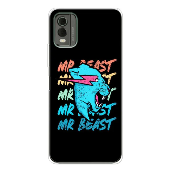 Чохол з принтом «logo Mr beast» для Nokia C32