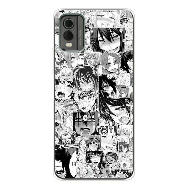 Чохол з принтом «Ahegao manga» для Nokia C32