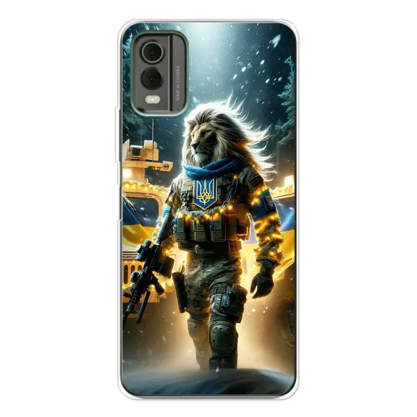 Чехол с принтом «ЛЕВ ЗСУ» для Nokia C32