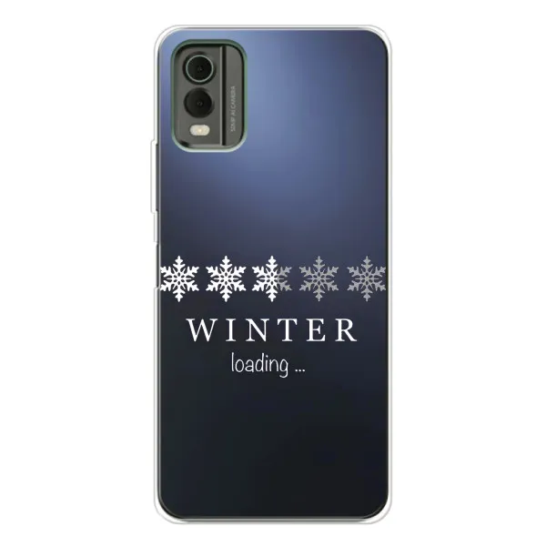 Чехол с принтом «Winter loading» для Nokia C32 Чехол с принтом «Winter loading» для Nokia C32