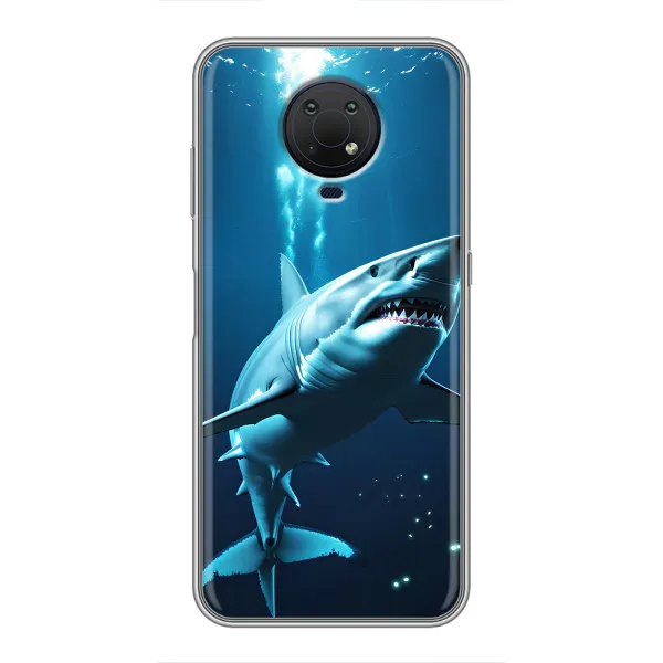 Чехол с принтом «Акула под водой» для Nokia G10 Чехол с принтом «Акула под водой» для Nokia G10