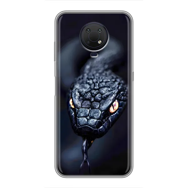 Чехол с принтом «Черная змея» для Nokia G10 Чехол с принтом «Черная змея» для Nokia G10