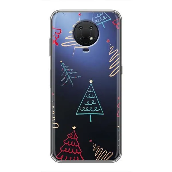Чехол с принтом «Рождественские елки» для Nokia G10