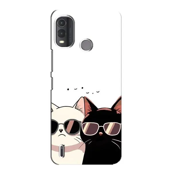 Чехол с принтом «Коты в очках» для Nokia G11 Plus Чехол с принтом «Коты в очках» для Nokia G11 Plus