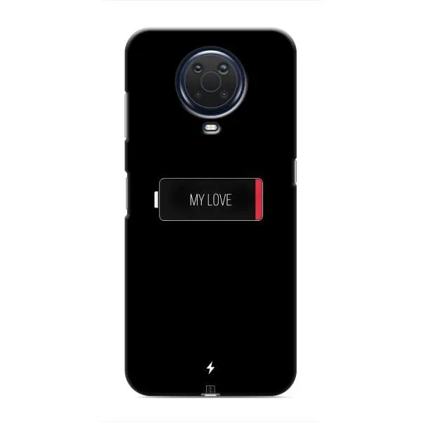 Чехол с принтом «Love battery» для Nokia G20