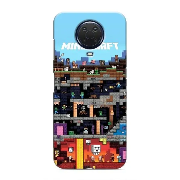 Чехол с принтом «фон Minecraft» для Nokia G20 Чехол с принтом «фон Minecraft» для Nokia G20