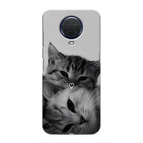 Чехол с принтом «Пара котов» для Nokia G20