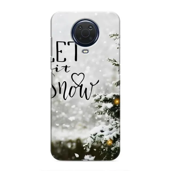 Чехол с принтом «Let it snow» для Nokia G20