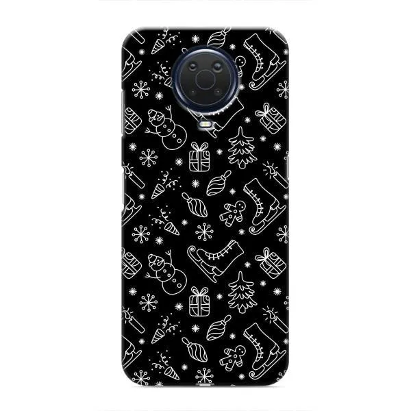 Чехол с принтом «Новогодний фон» для Nokia G20