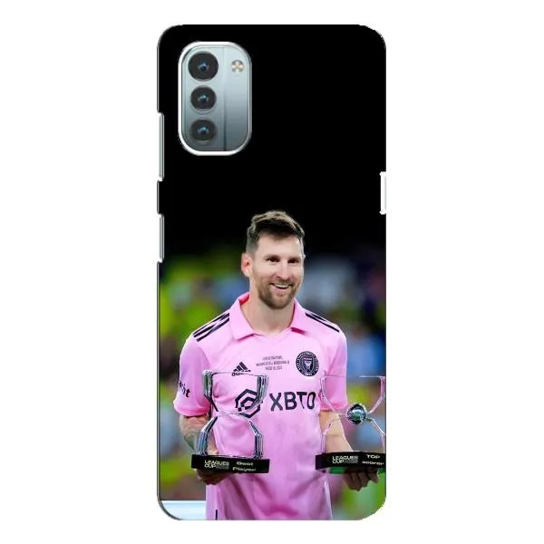 Чехол с принтом «Кубки Месси» для Nokia G21 Чехол с принтом «Кубки Месси» для Nokia G21