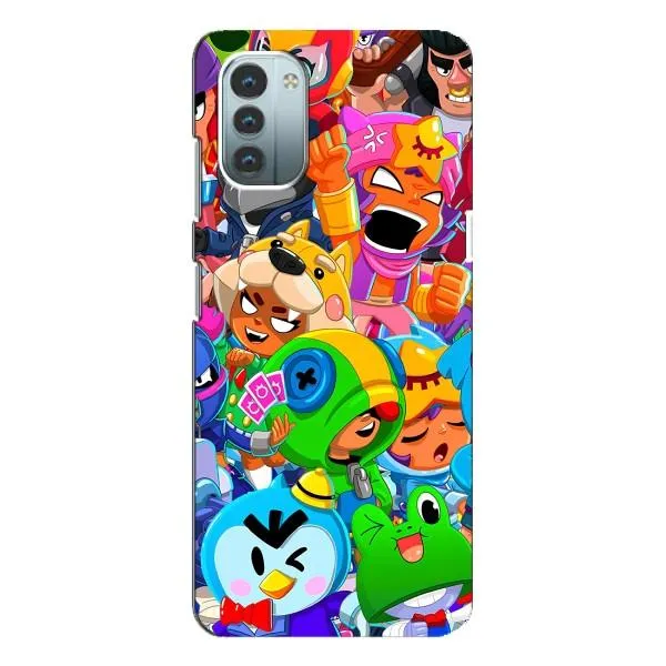 Чехол с принтом «Герои Бравл Старс» для Nokia G21