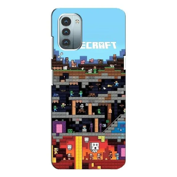 Чохол з принтом «фон Minecraft» для Nokia G21
