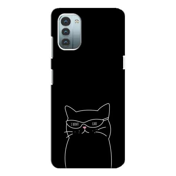 Чехол с принтом «Равнодушный кот» для Nokia G21