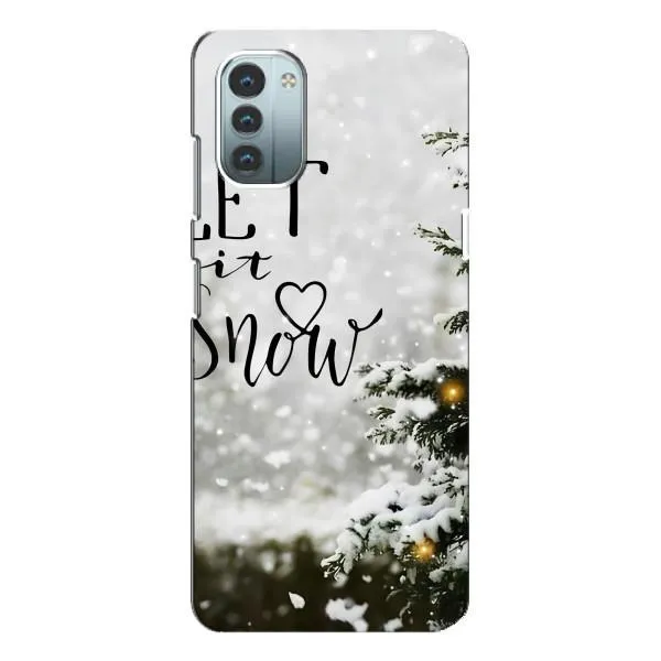 Чехол с принтом «Let it snow» для Nokia G21