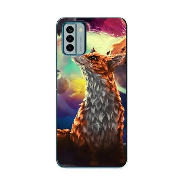 Чехол с принтом «Лисица в космосе» для Nokia G22
