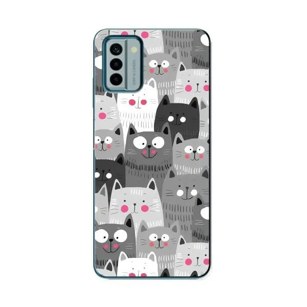 Чехол с принтом «Рисованные котики» для Nokia G22