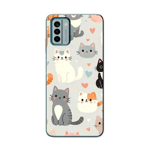 Чехол с принтом «Коллаж котов» для Nokia G22