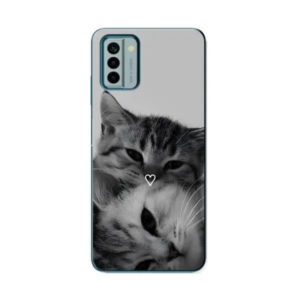 Чехол с принтом «Пара котов» для Nokia G22