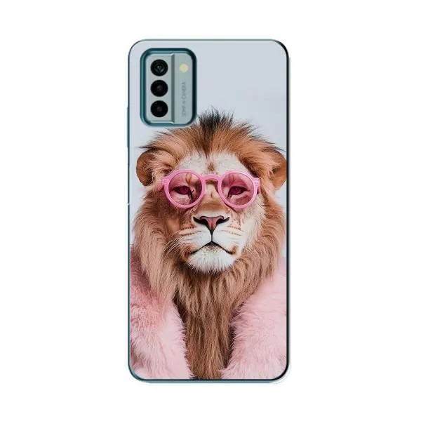 Чехол с принтом «Лев в очках» для Nokia G22