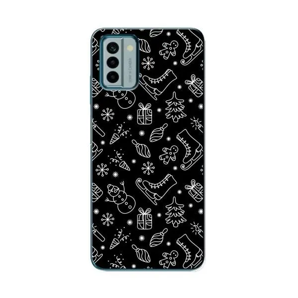 Чехол с принтом «Новогодний фон» для Nokia G22