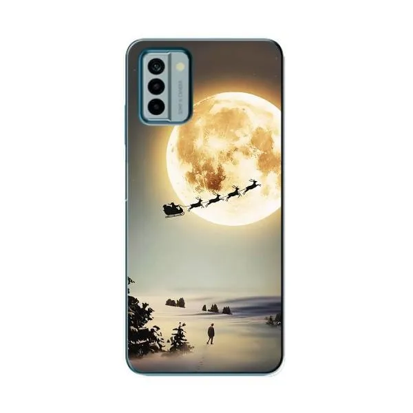 Чехол с принтом «Санта на луне» для Nokia G22