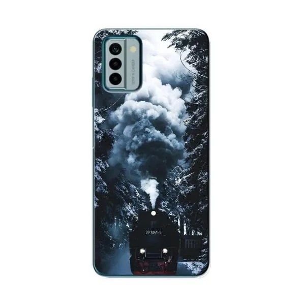 Чехол с принтом «Зимний поезд» для Nokia G22