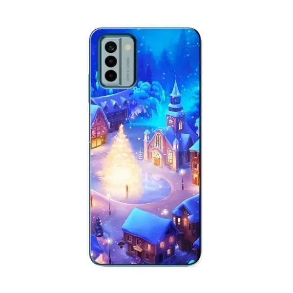 Чехол с принтом «Рождественский город» для Nokia G22