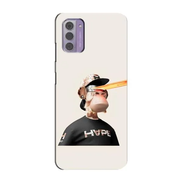 Чехол с принтом «обезьяна NFT в очках» для Nokia G42
