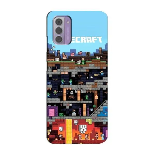 Чехол с принтом «фон Minecraft» для Nokia G42