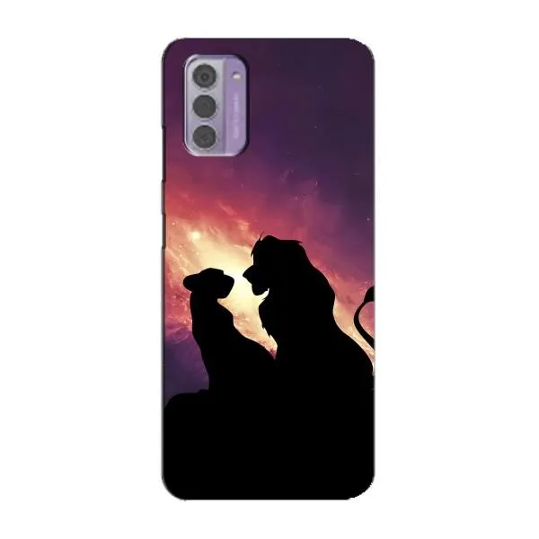 Чехол с принтом «Силуэт Симба и Налу» для Nokia G42