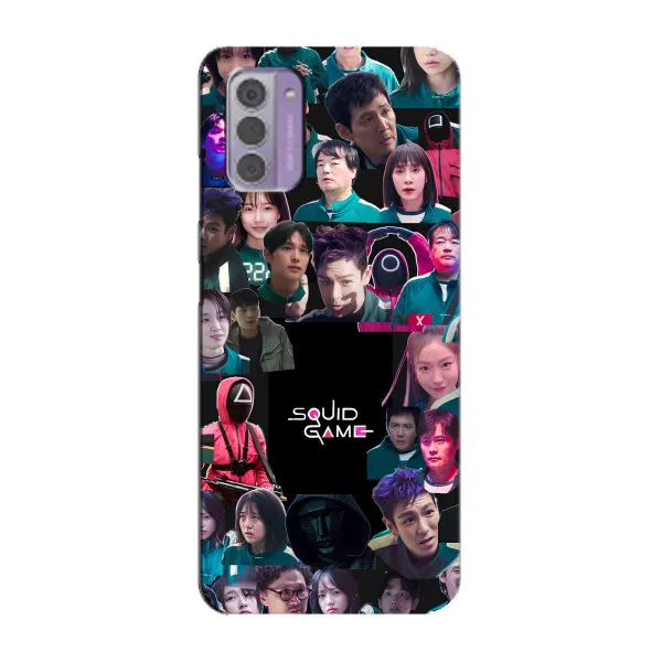 Чехол с принтом «Коллаж Игра кальмара» для Nokia G42