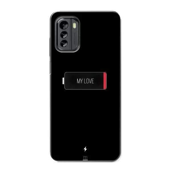Чехол с принтом «Love battery» для Nokia G60