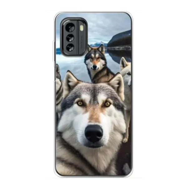 Чохол з принтом «Селфі Хаскі» для Nokia G60