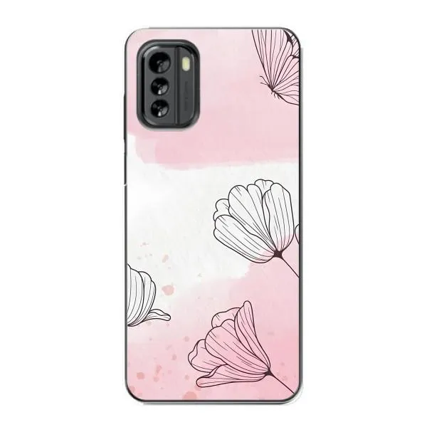 Чехол с принтом «Розовые цветы» для Nokia G60 Чехол с принтом «Розовые цветы» для Nokia G60
