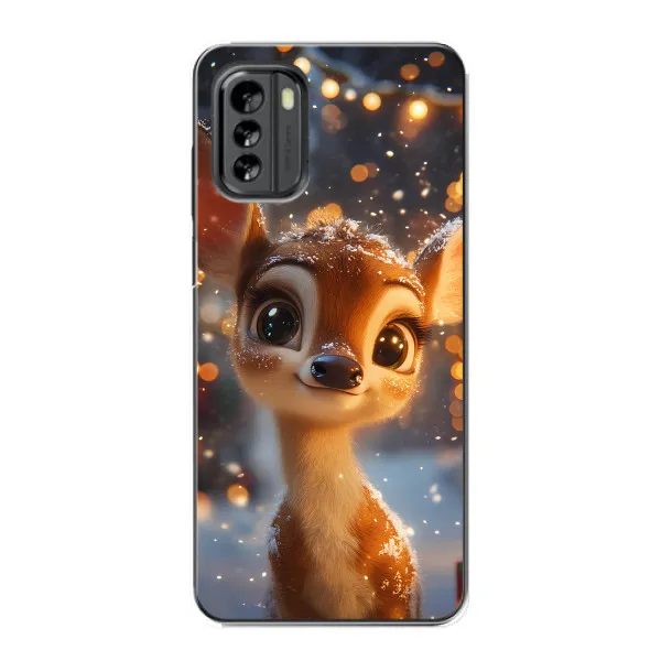 Чохол з принтом «Оленятко серед гірлянд» для Nokia G60