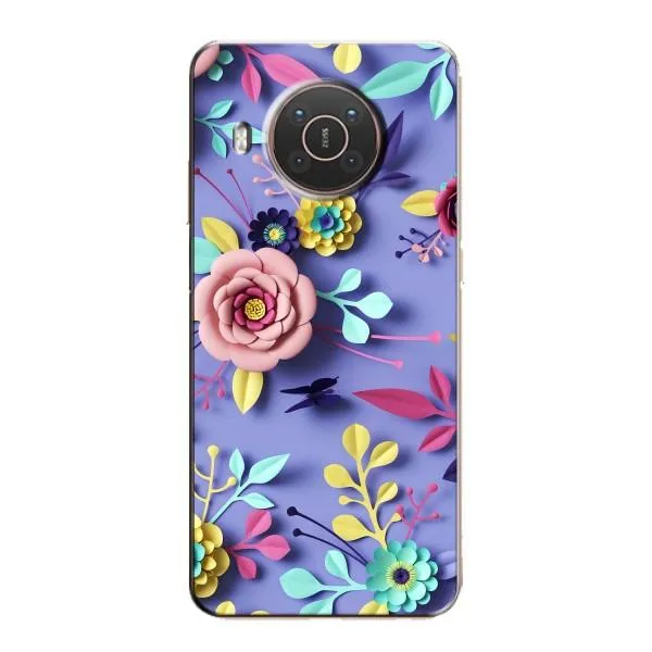 Чехол с принтом «Цветочный дизайн» для Nokia X10