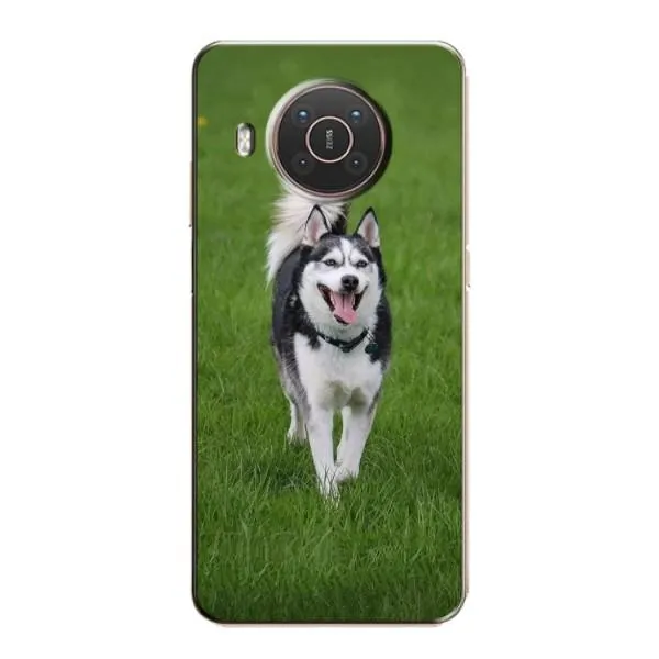 Чехол с принтом «Радостный Хаски» для Nokia X10